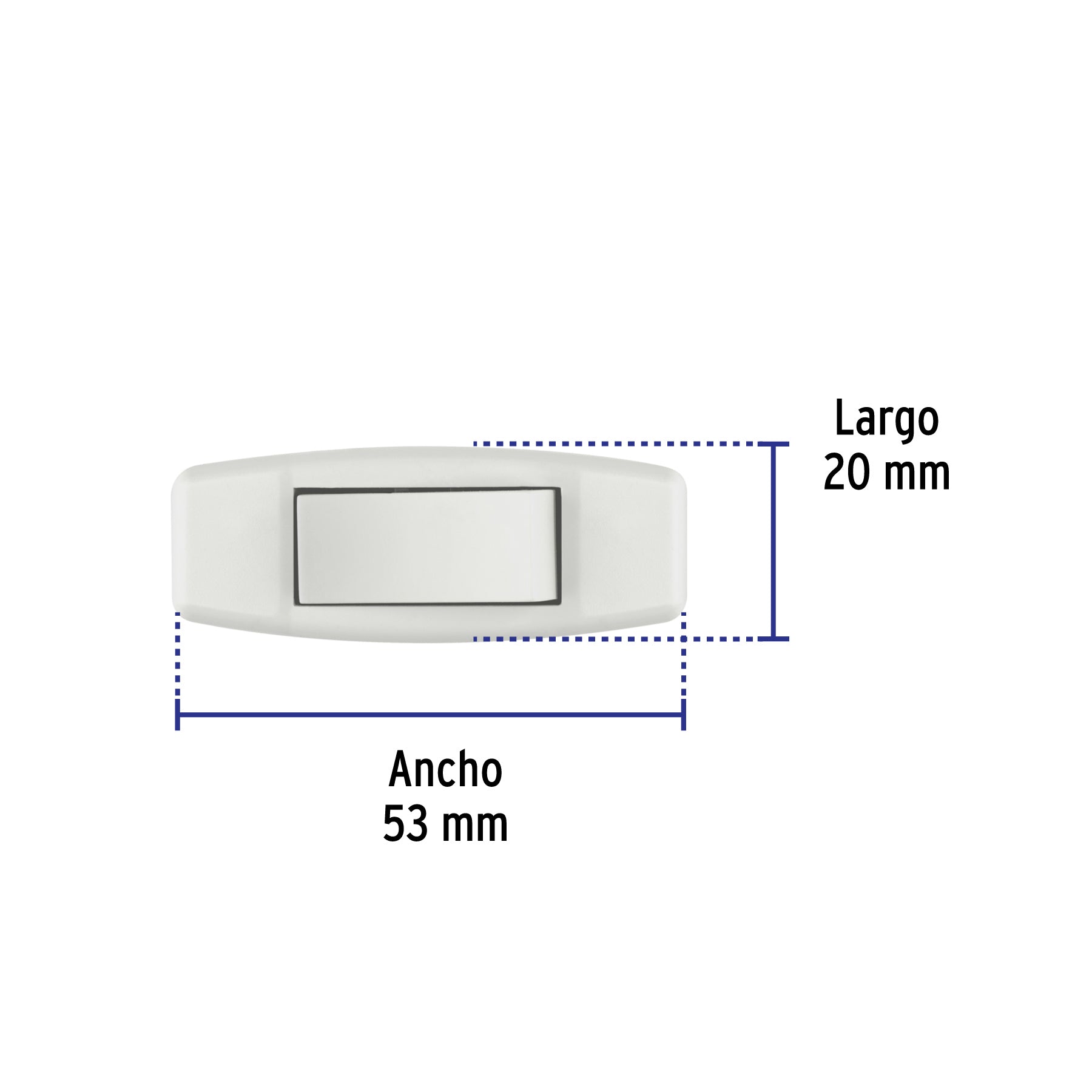 Interruptor de paso para lámpara, 127 V, 3 A