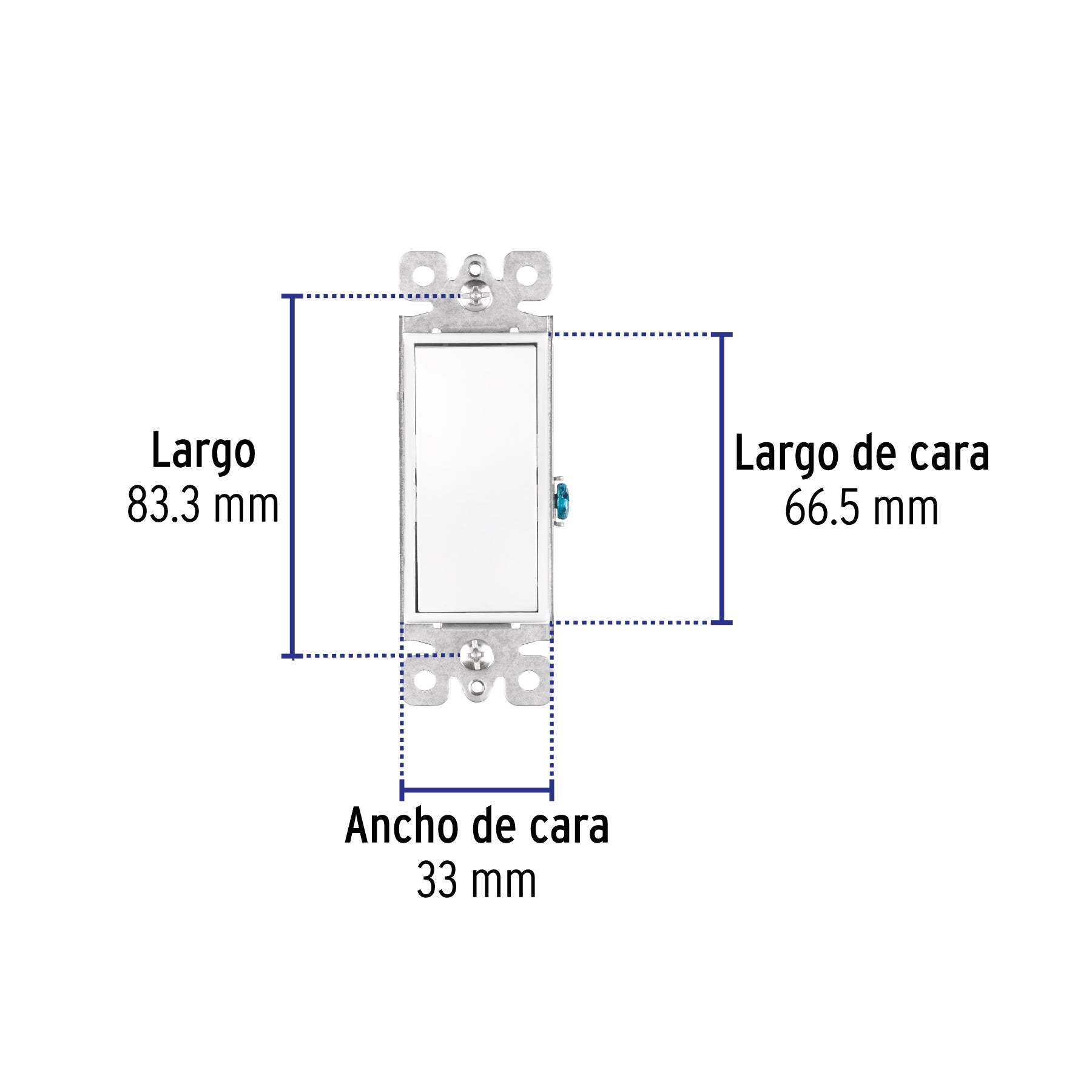 Interruptor de tres vías, línea Classic