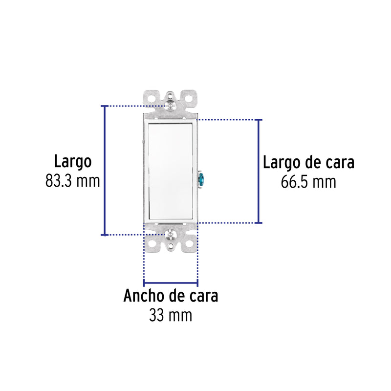 Interruptor de tres vías, línea Classic