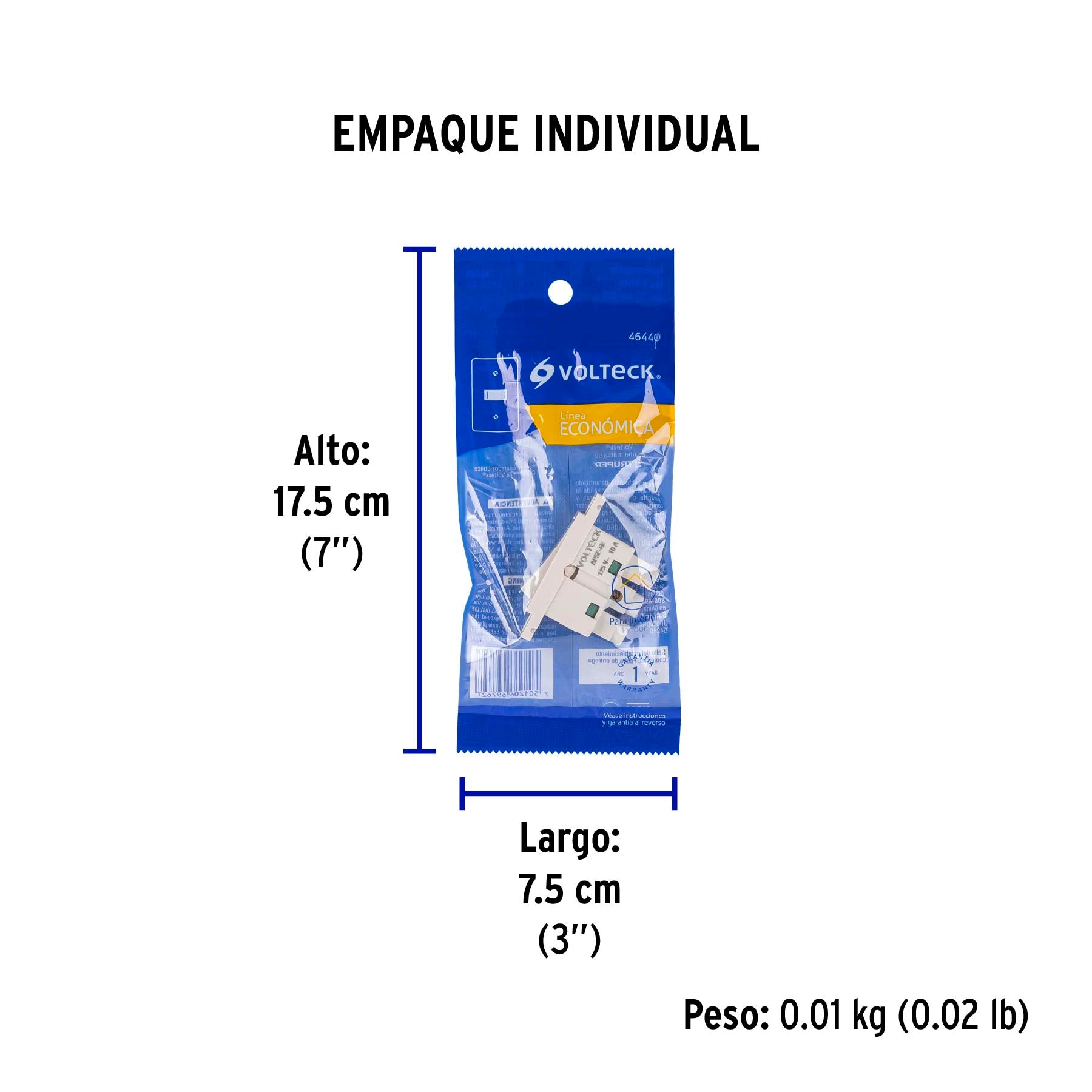 Interruptor de 3 vías, línea Económica