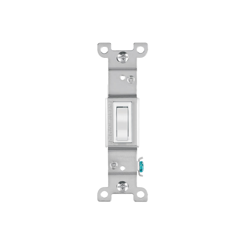 Interruptor vertical de palanca, Standard, blanco, Volteck