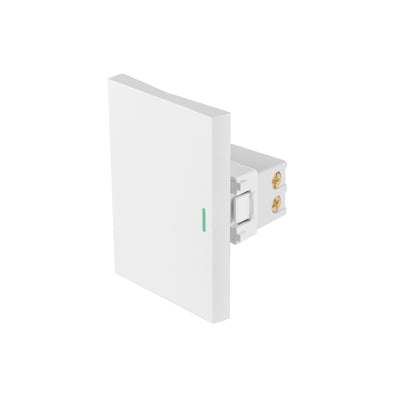 Interruptor de 3 vías blanco de 3 módulos, línea Lisboa