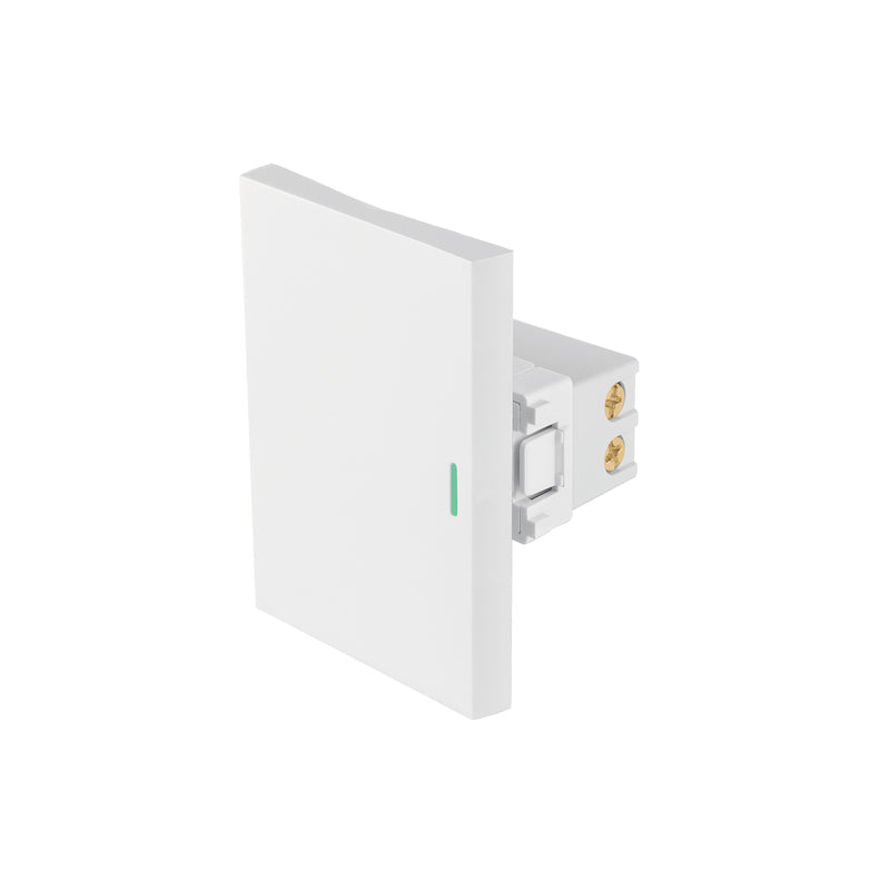 Interruptor de 3 vías blanco de 3 módulos, línea Lisboa
