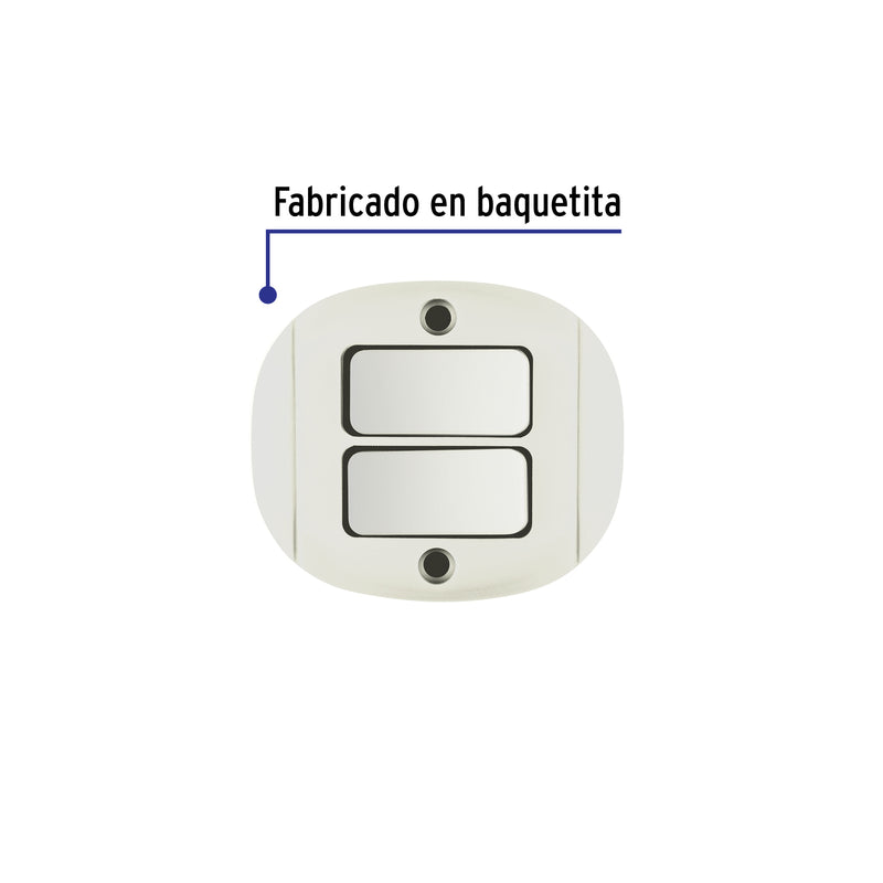 Interruptor de sobreponer dúplex