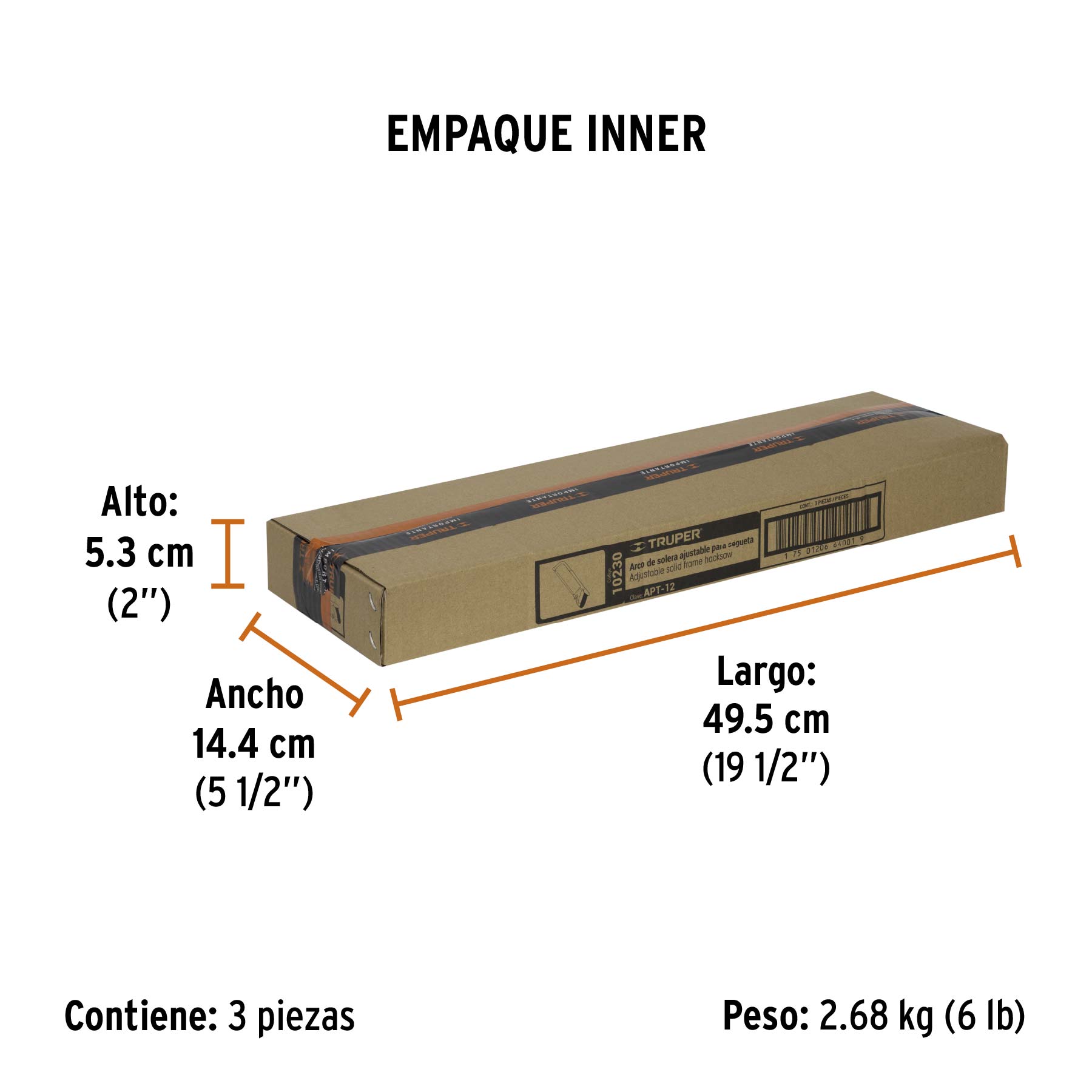 Arco profesional de solera para segueta 12"