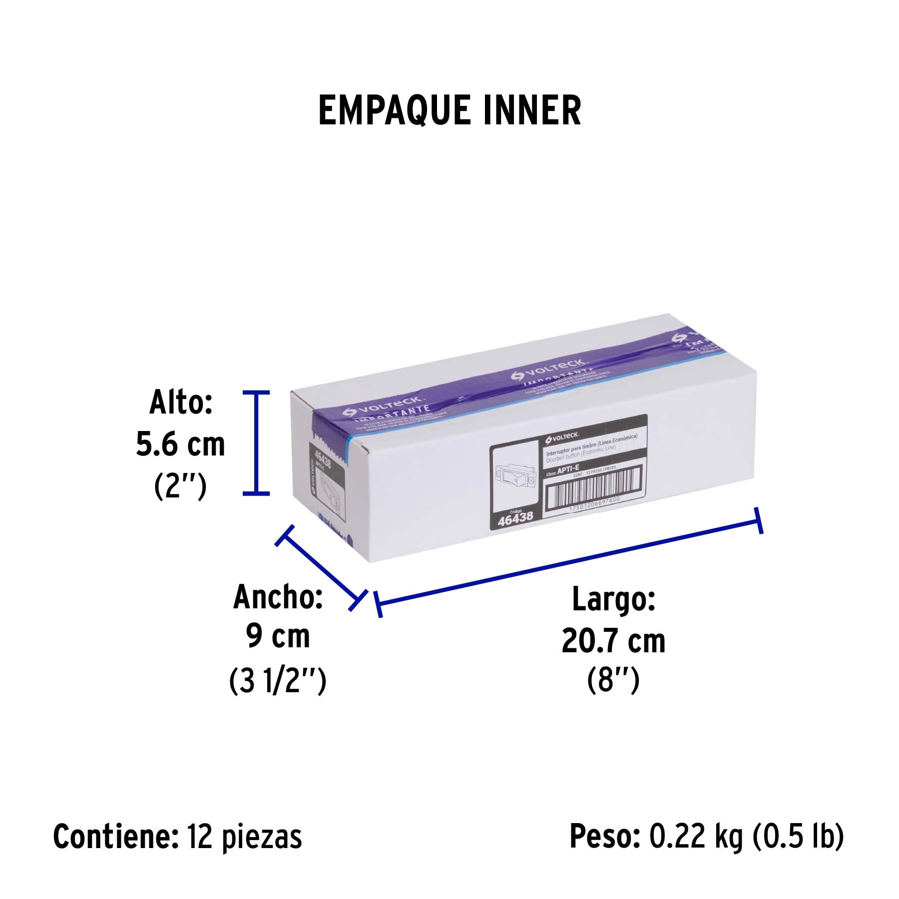 Interruptor para timbre, línea Económica