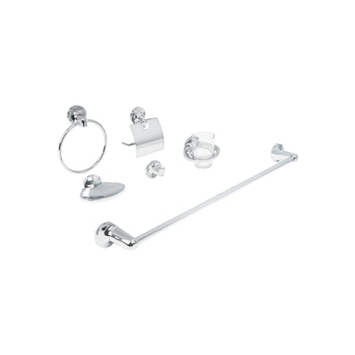 Juego accesorios para baño, 6 piezas, Aqua