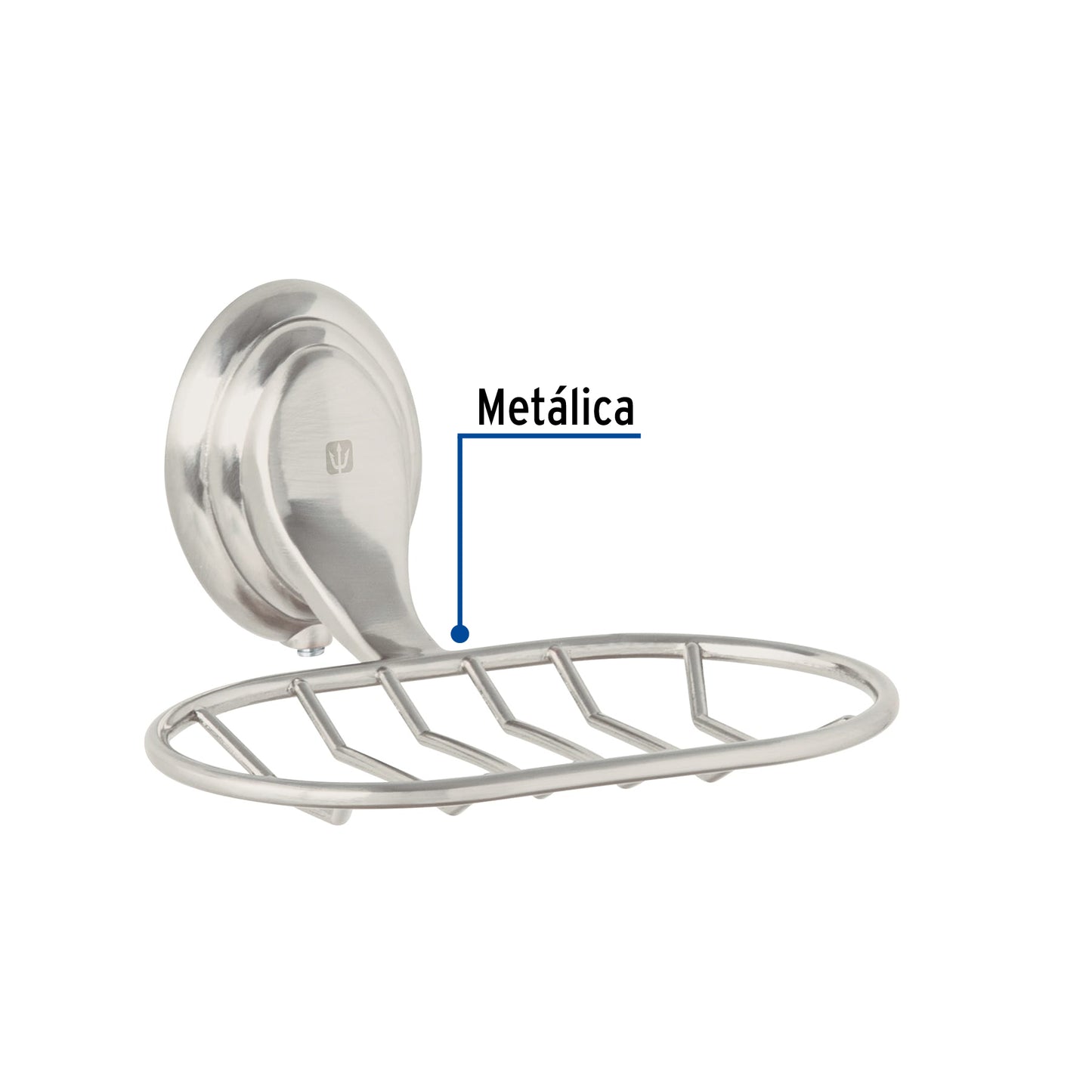 Jabonera metálica satín, Foset Aqua