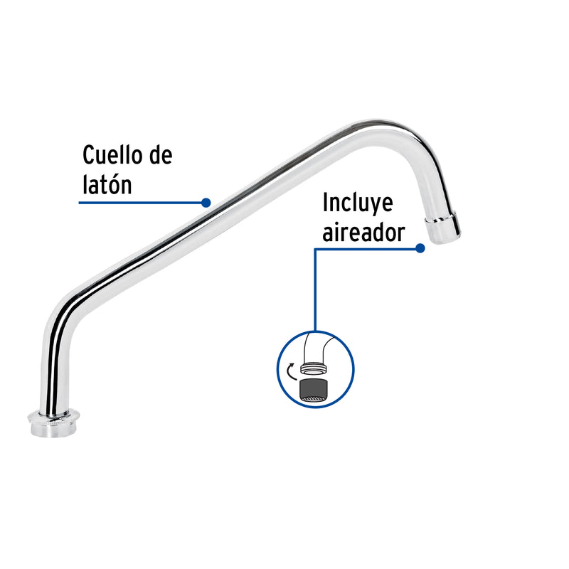 Cuello de repuesto para mezcladora fregadero F-324, Aqua