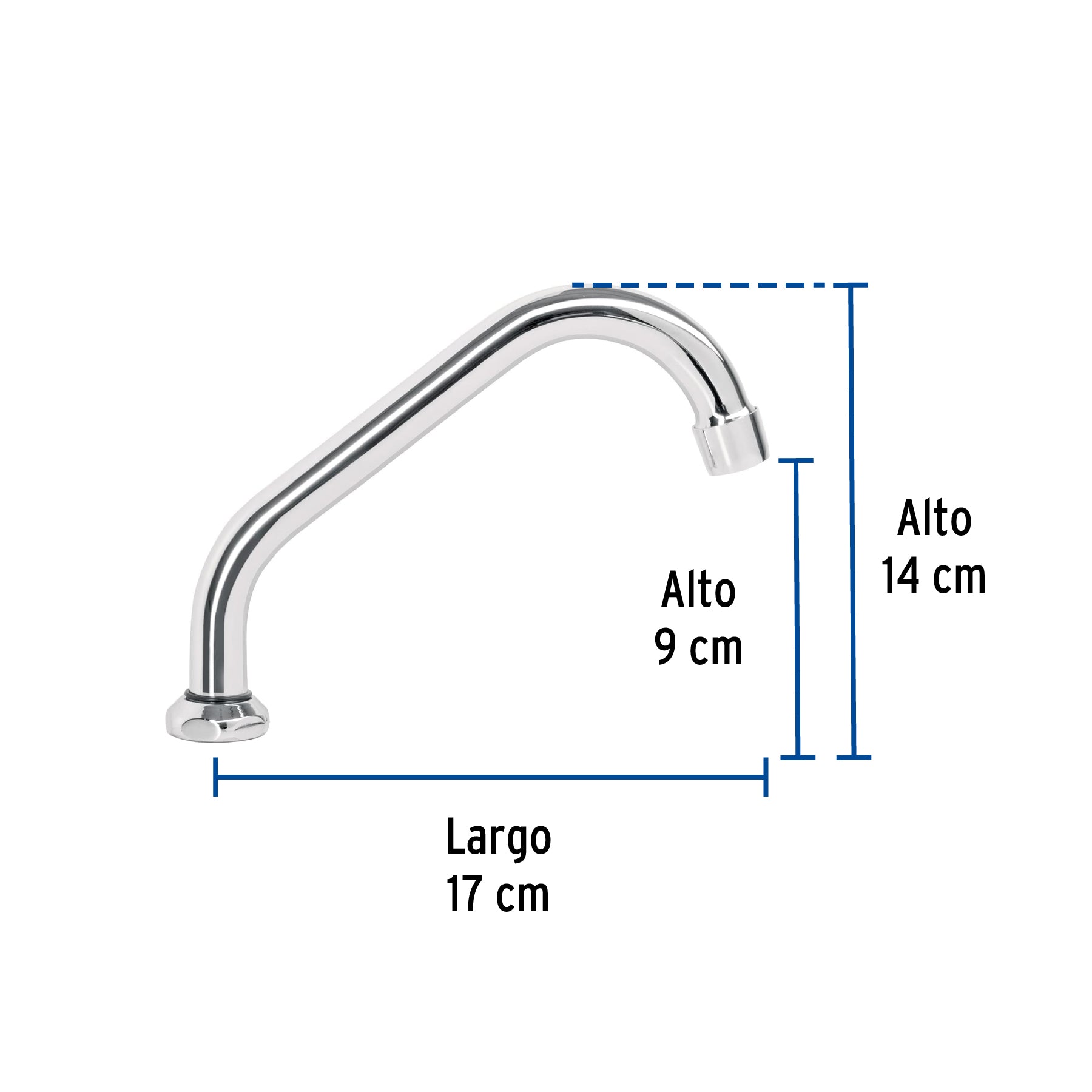 Cuello de repuesto para mezcladora fregadero F-409, Basic
