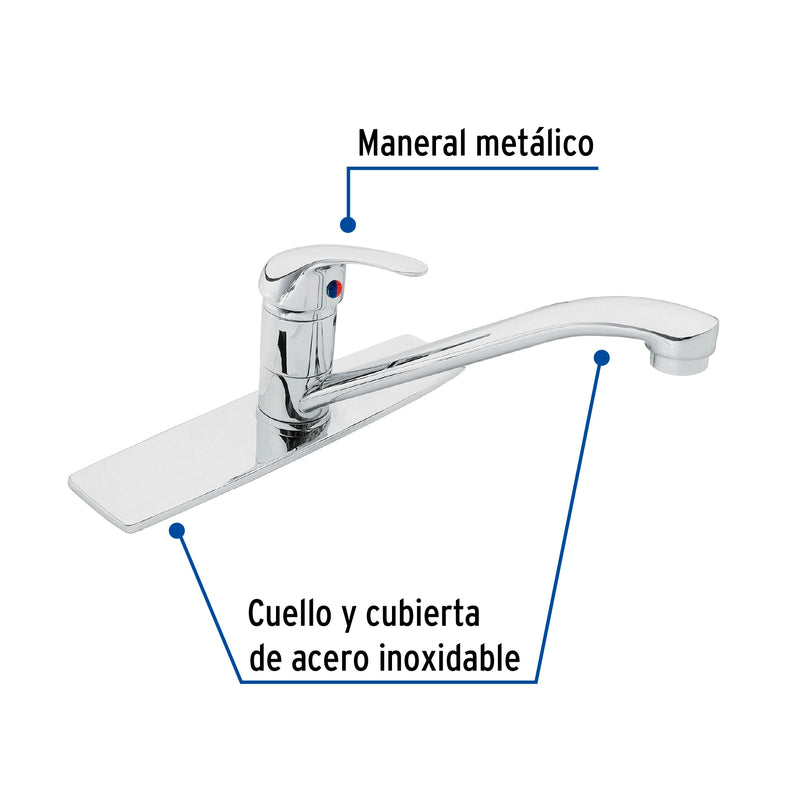 Mezcladora para fregadero, monomando, Aqua