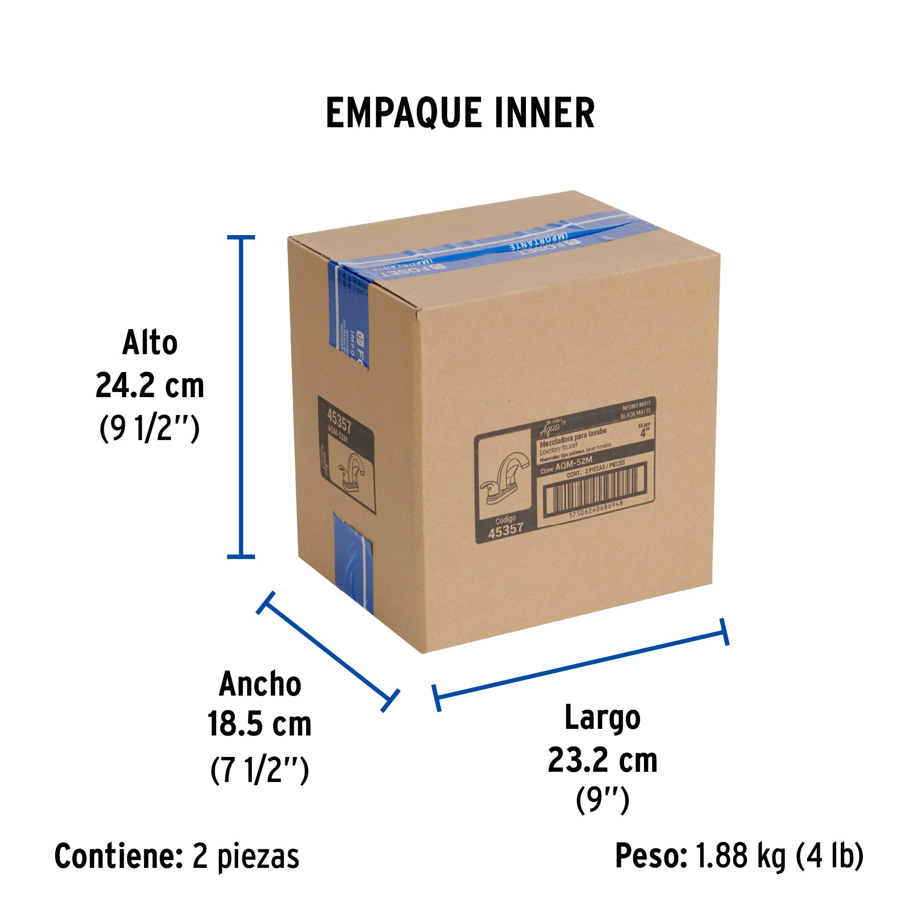 Mezcladora p/lavabo,manerales palanca,cuello alto,negro, Aqu