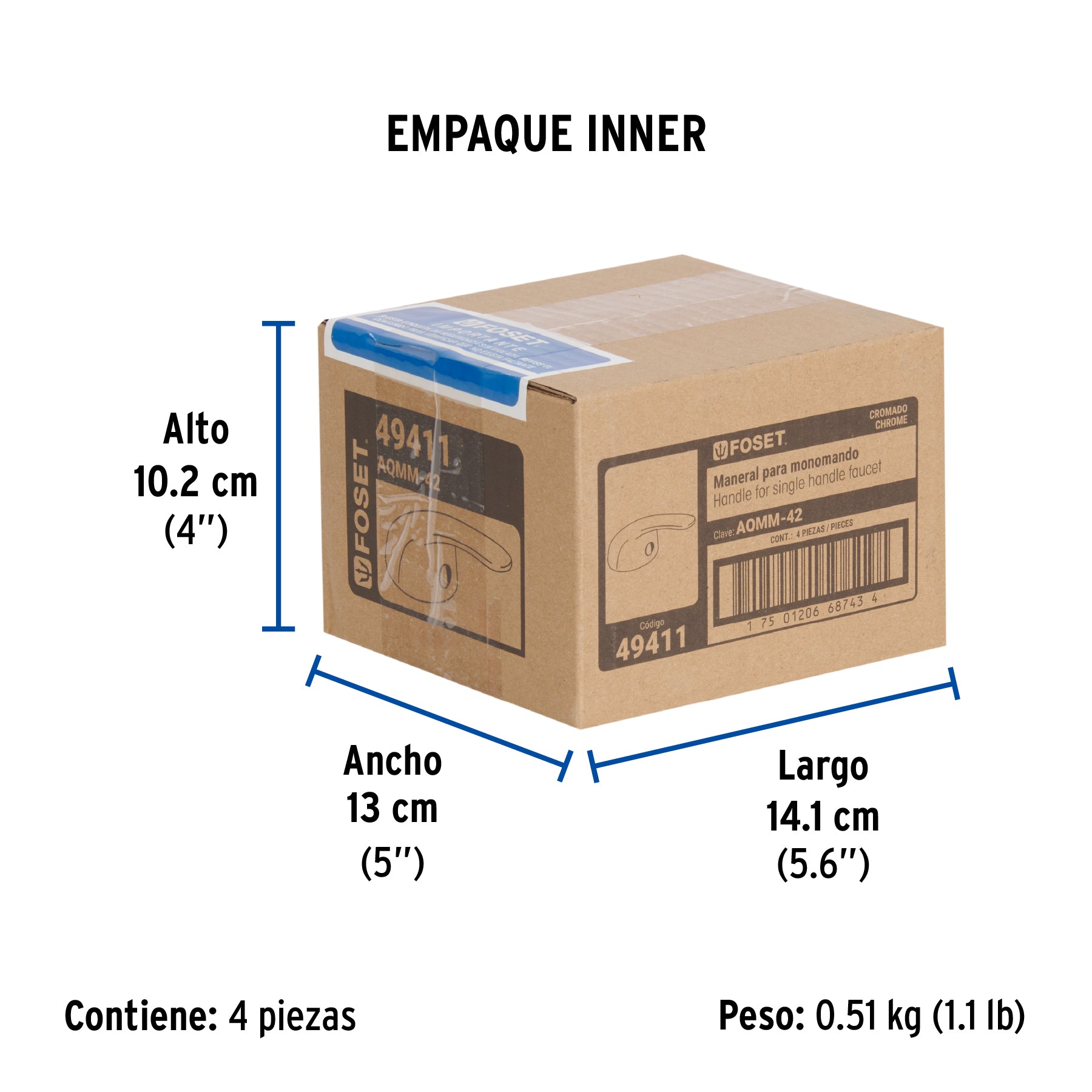 Maneral para mezcladora tipo monomando, Aqua