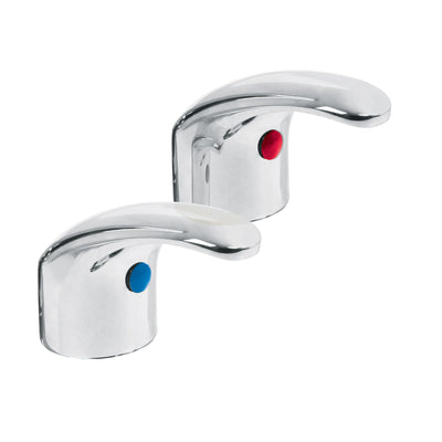 Juego 2 manerales tipo palanca para lavabo, Aqua