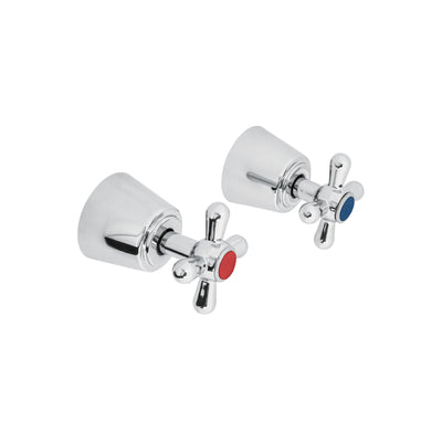Jgo 2 piezas manerales grandes, cruceta, empotrar, Aqua