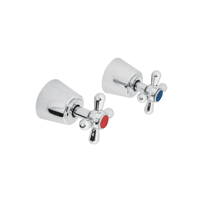 Jgo 2 piezas manerales grandes, cruceta, empotrar, Aqua