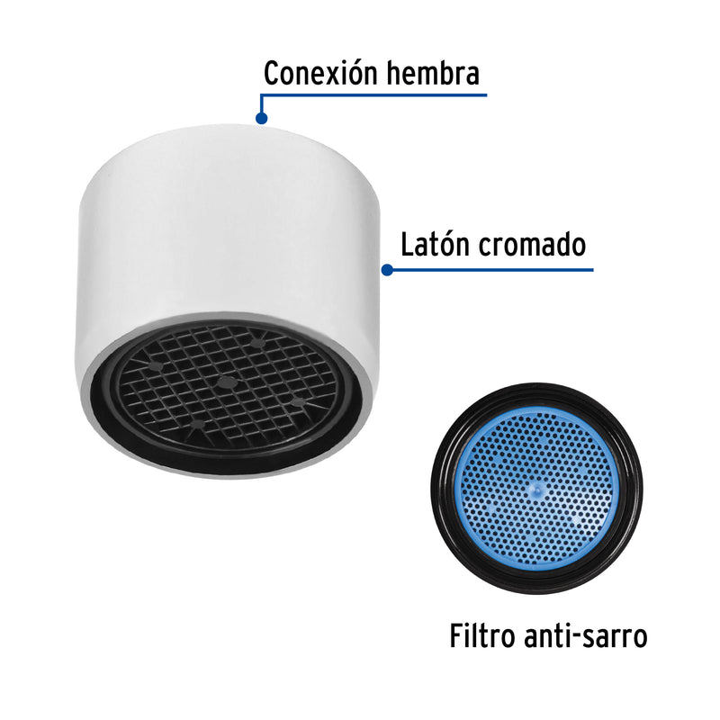 Aireador conexión hembra para cuello de mezcladora