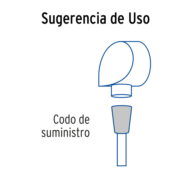 Codo de suministro, satín