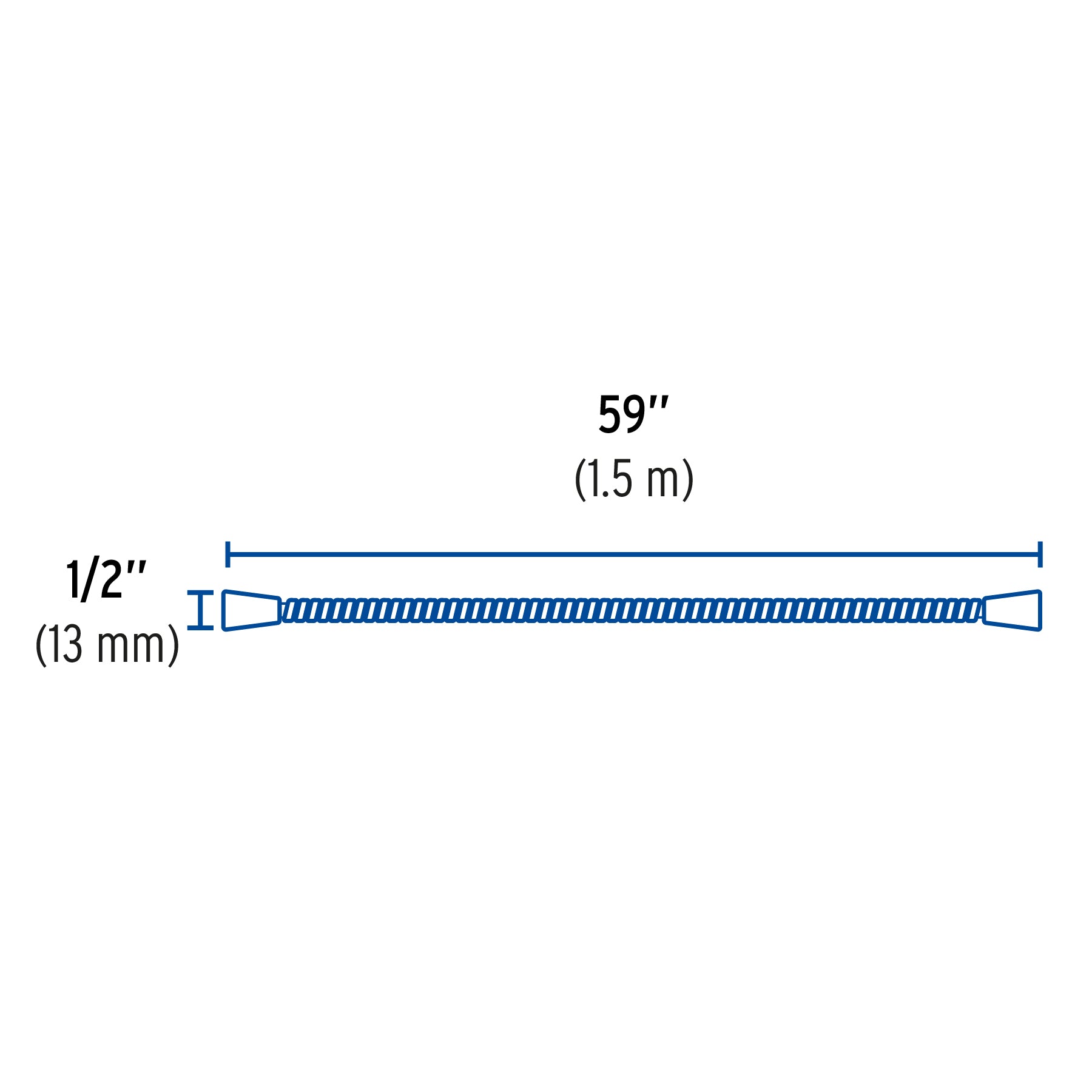 Manguera plástica para regadera, manual