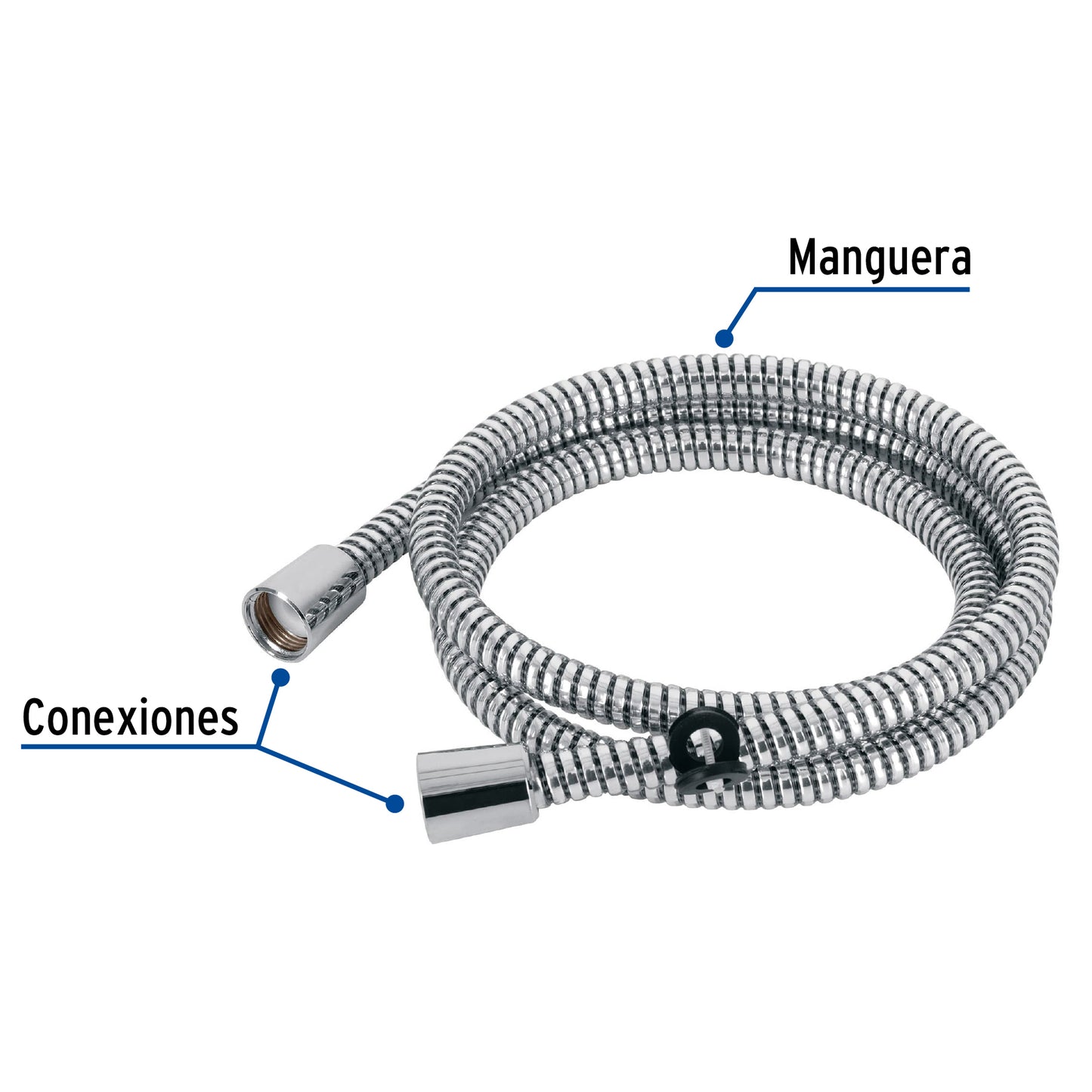 Manguera plástica para regadera, manual