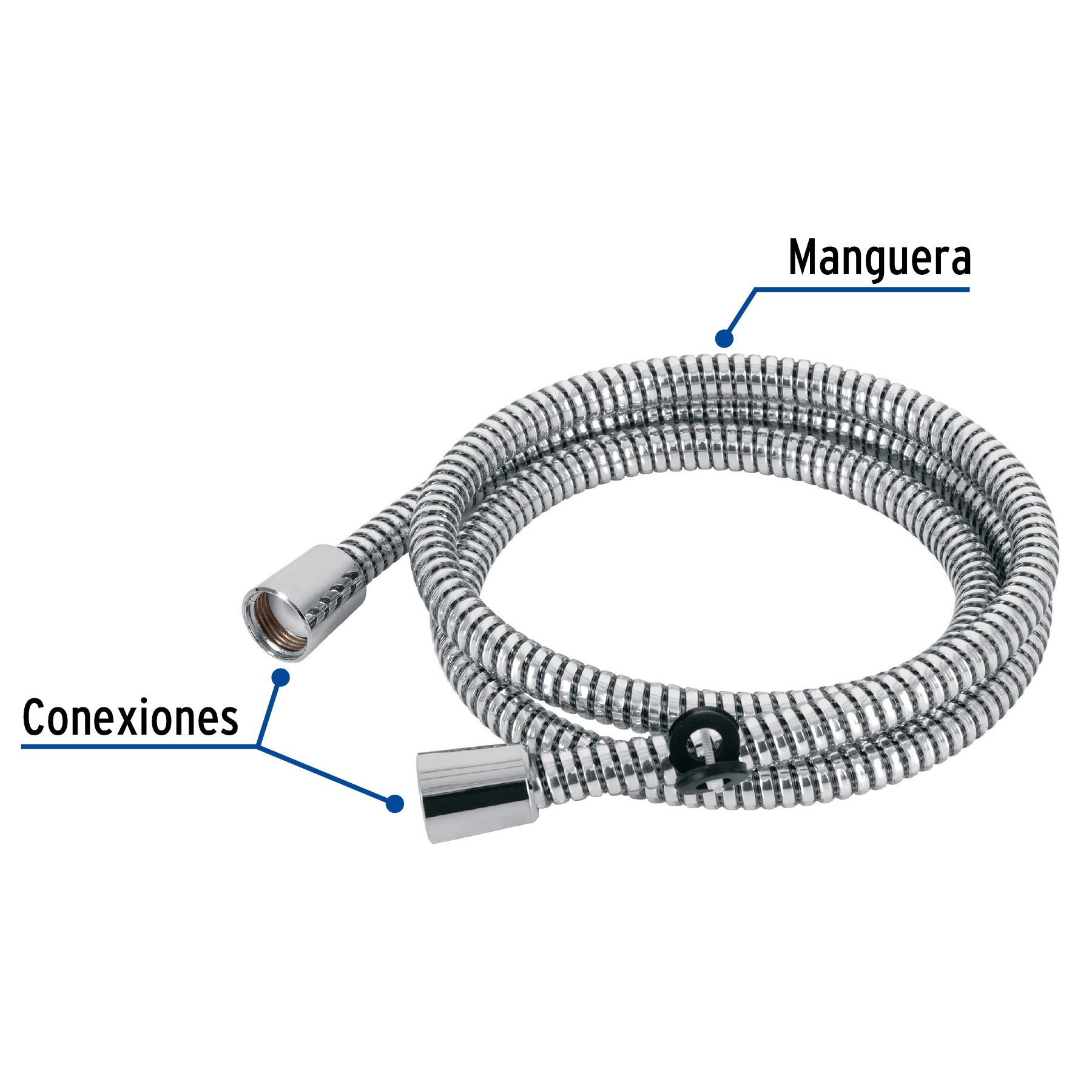 Manguera plástica para regadera, manual