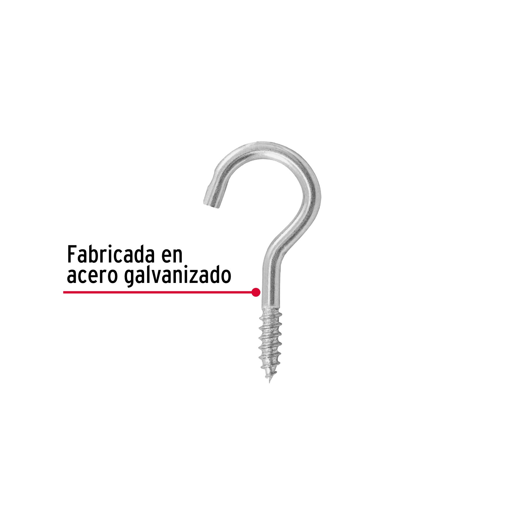 Blíster con 10 armellas abiertas de 18 x 50, Fiero