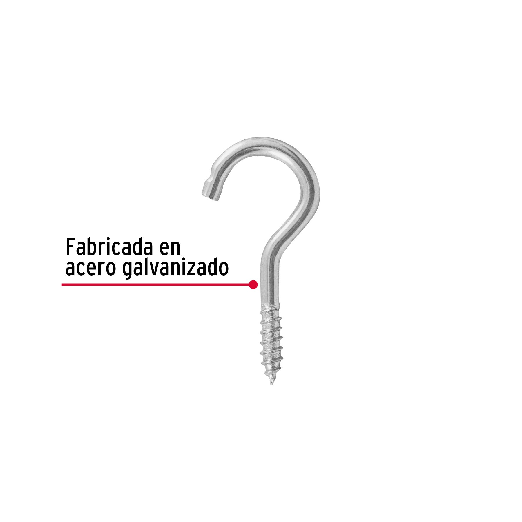 Blíster con 8 armellas abiertas de 19 x 60, Fiero