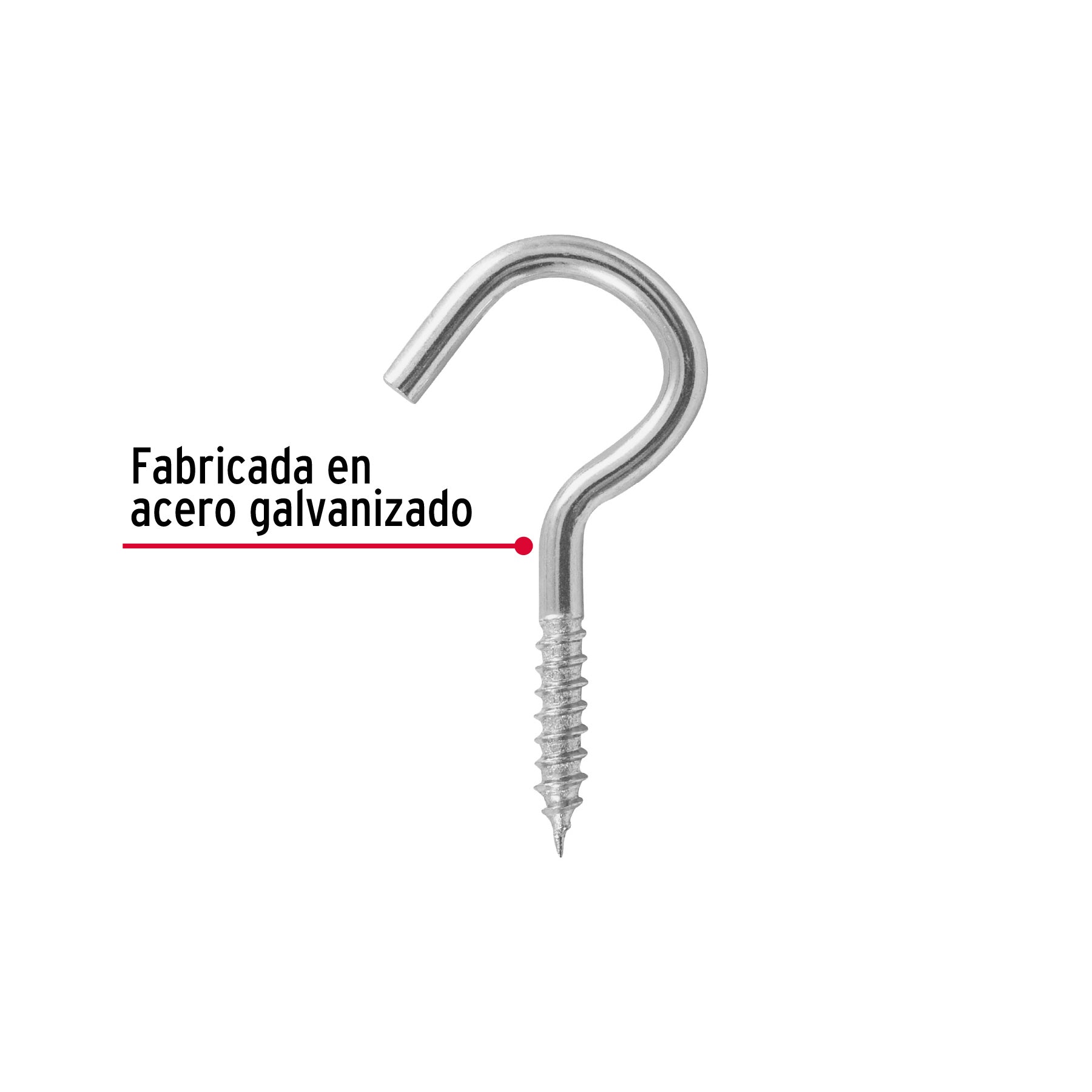 Blíster con 4 armellas abiertas de 21 x 80, Fiero