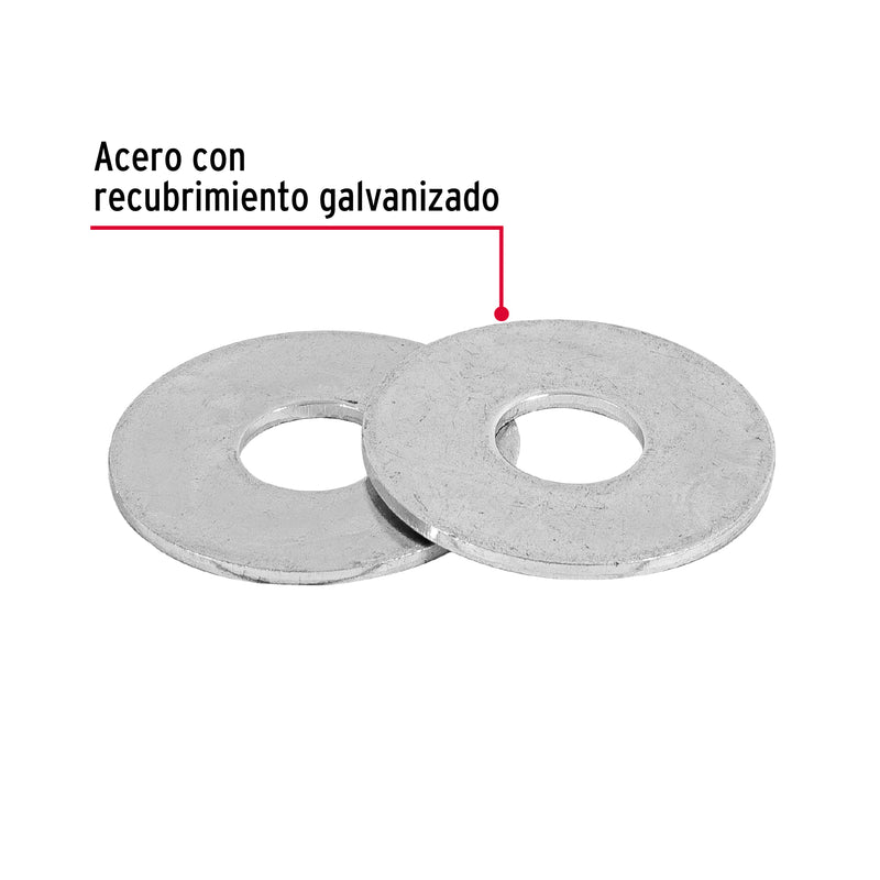 Arandela de acero galvanizado de 5/16", bolsa de 1 kg
