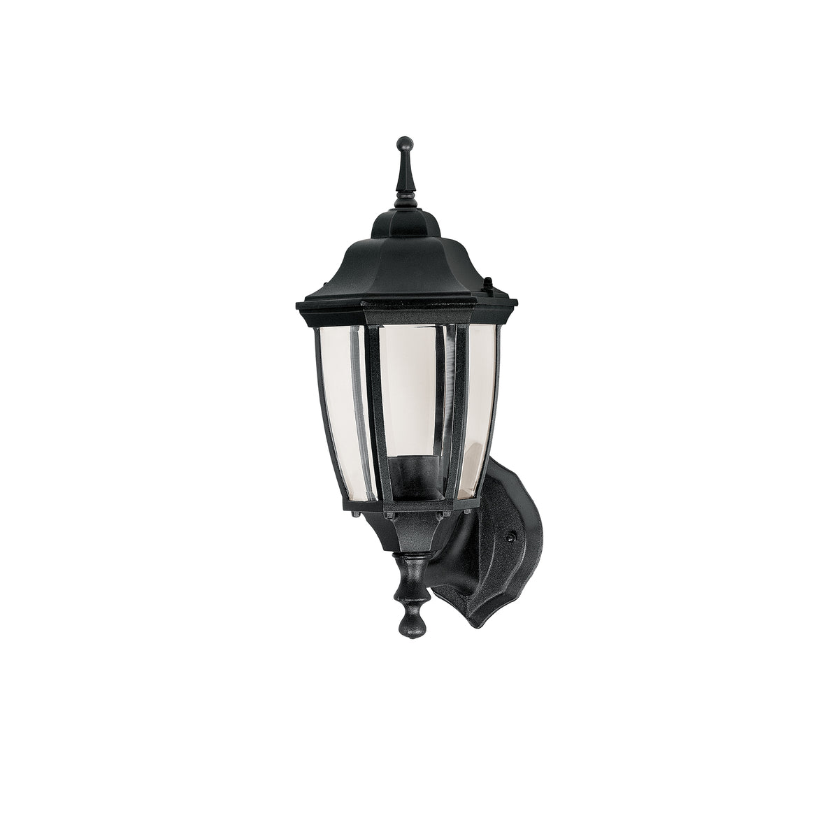 Arbotante farol soportado, negro, 1XE26
