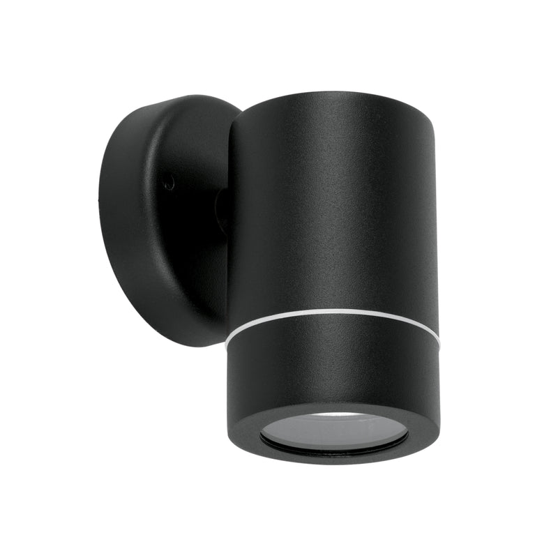Arbotante exterior, cilíndrico, spot, 1xMR16GU10, negro