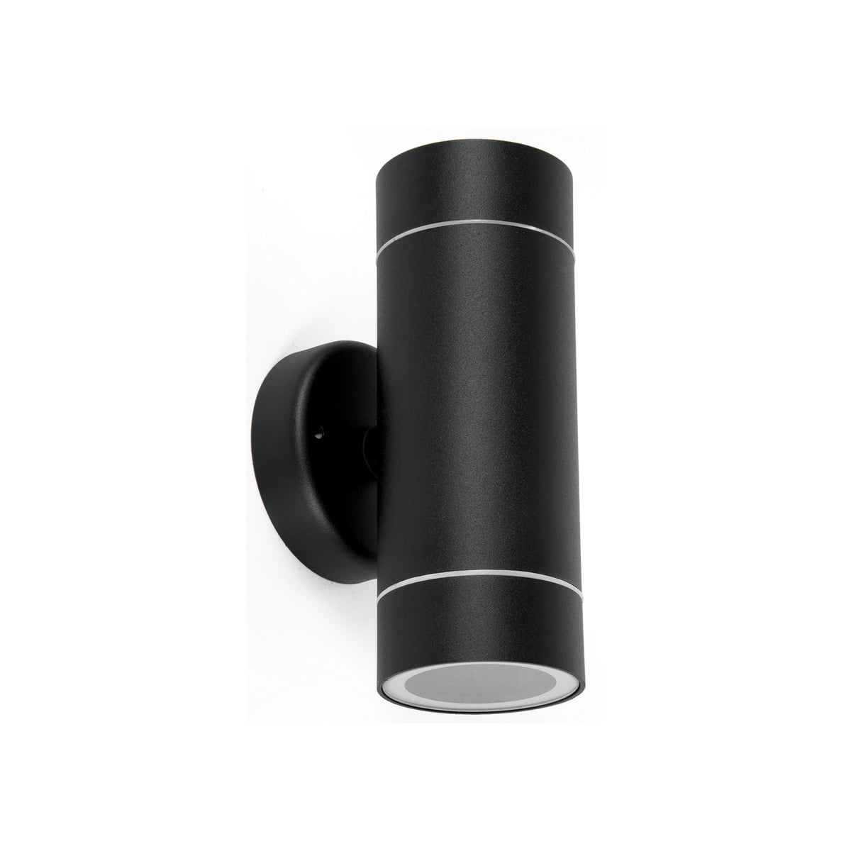 Arbotante exterior, cilíndrico, spot, 2xMR16GU10, negro