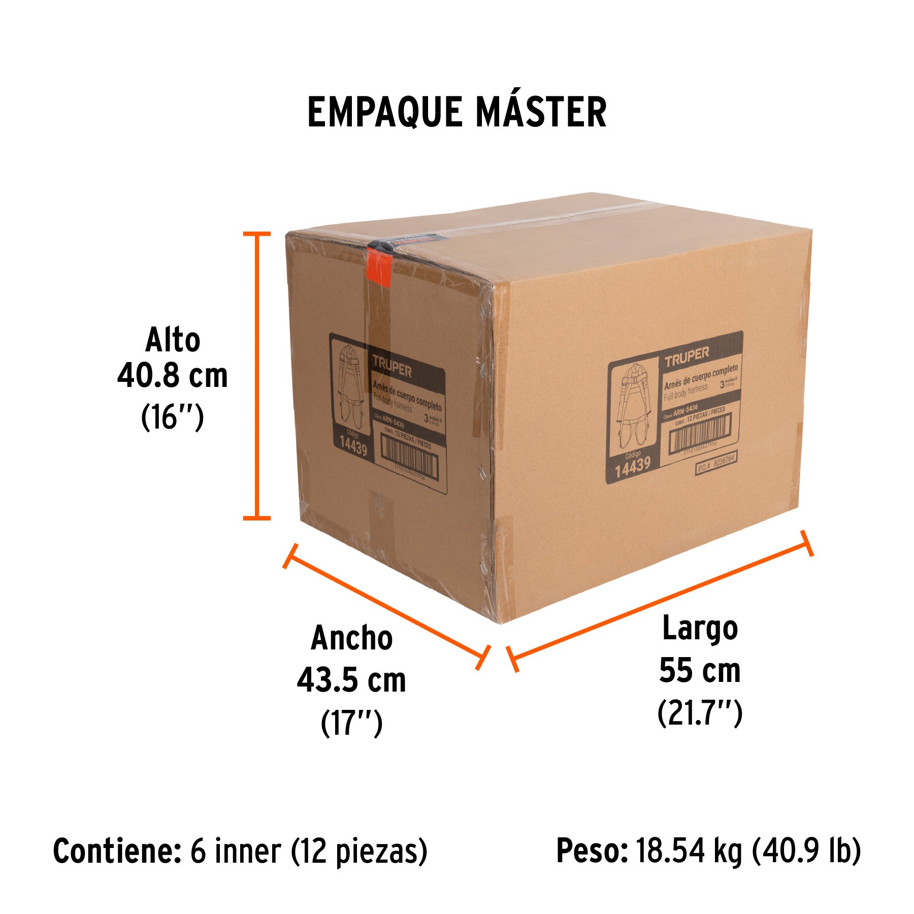 Arnés cuerpo completo, 3 anillos, posicionamiento