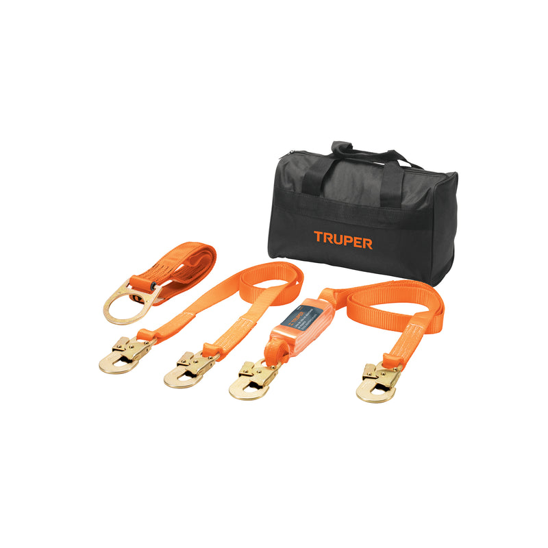 Kit contra caídas, arnés de tres anillos