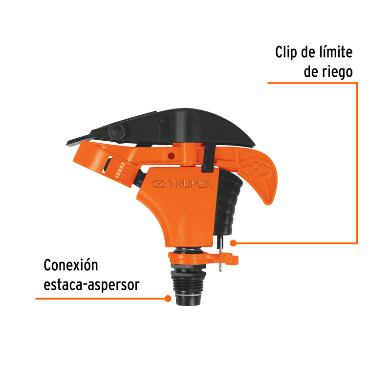 Aspersor plástico cabeza sola