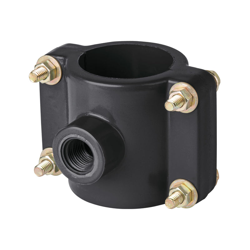 Abrazadera para toma domiciliaria PP 2' x 1/2', Foset