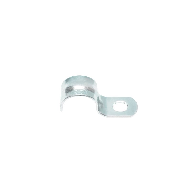 Abrazadera de tubo tipo uña 1/2", bolsa con 10 pzas, Volteck
