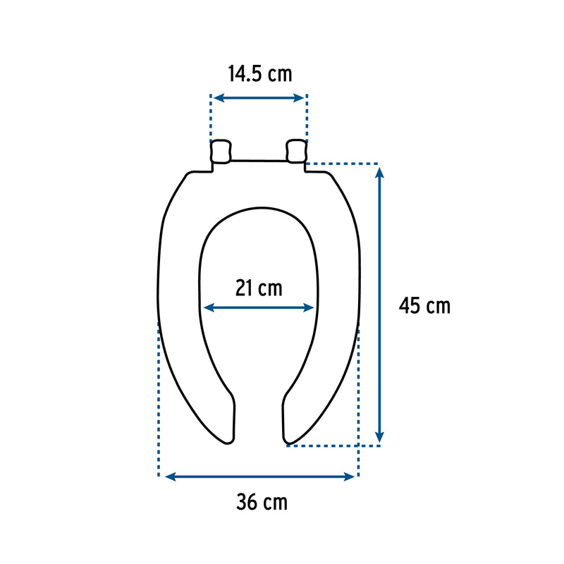 Asiento para WC, 45 cm, beige