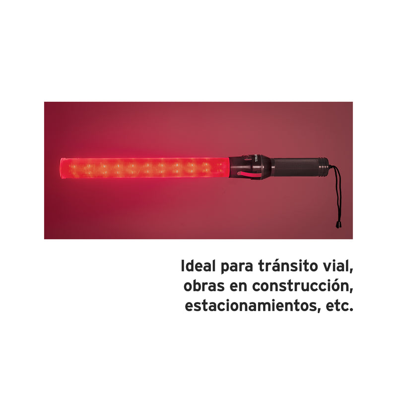 Bastón de seguridad de luz LED, 52 cm