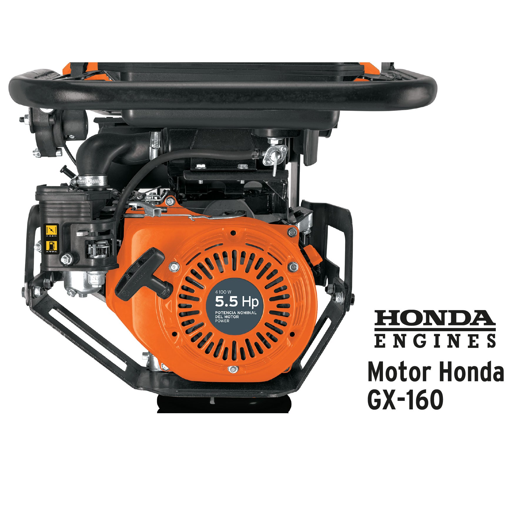 Bailarina compactadora 5.5 HP, motor Honda GX160, Truper