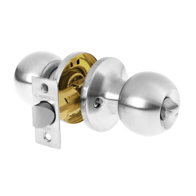 Cerradura pomo, CM, baño, tubular, Hermex Basic