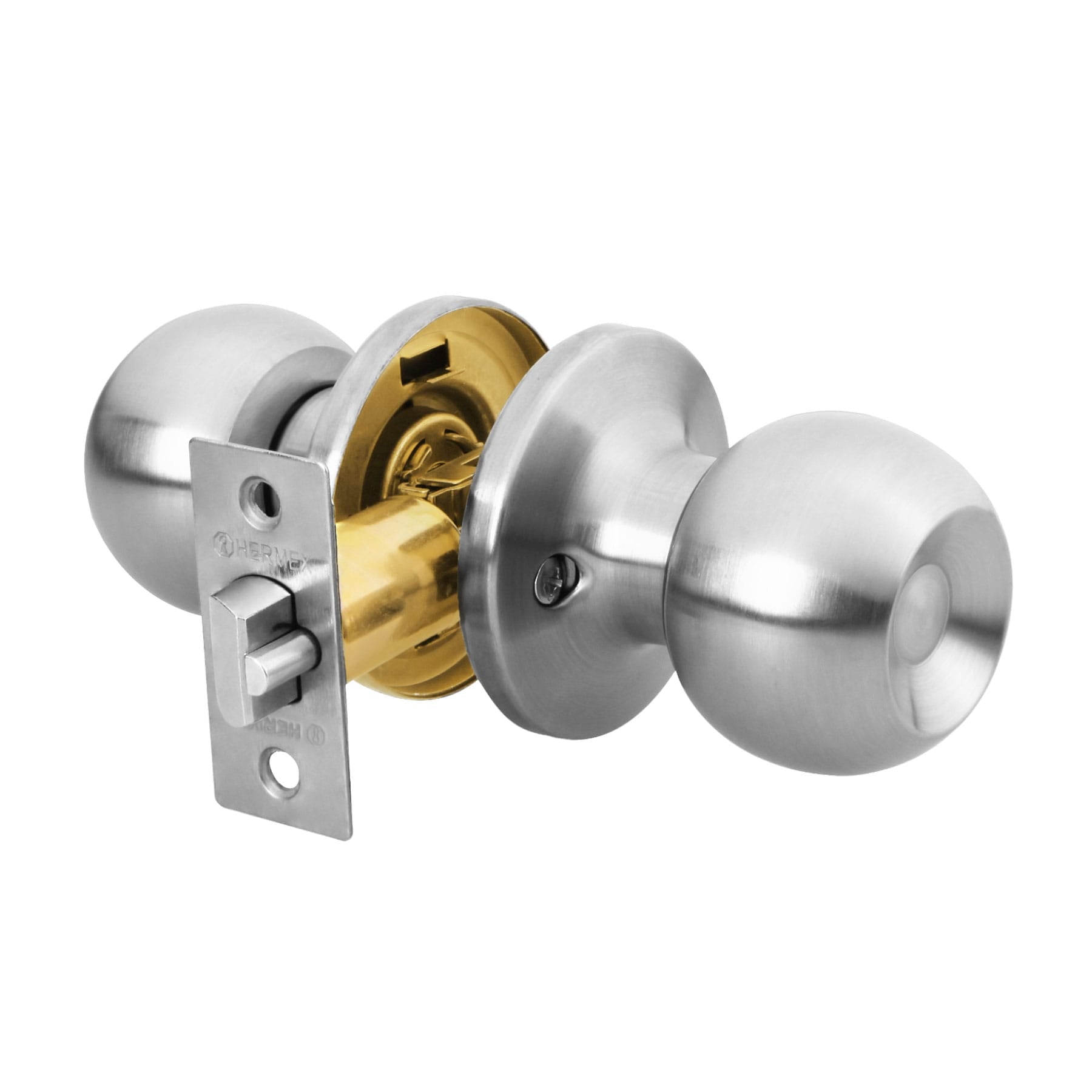 Cerradura pomo, CM, entrada, tubular, Hermex Basic