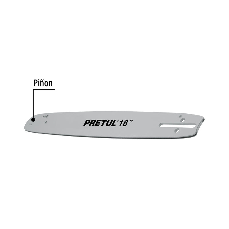 Barra de repuesto para motosierra 18", Pretul