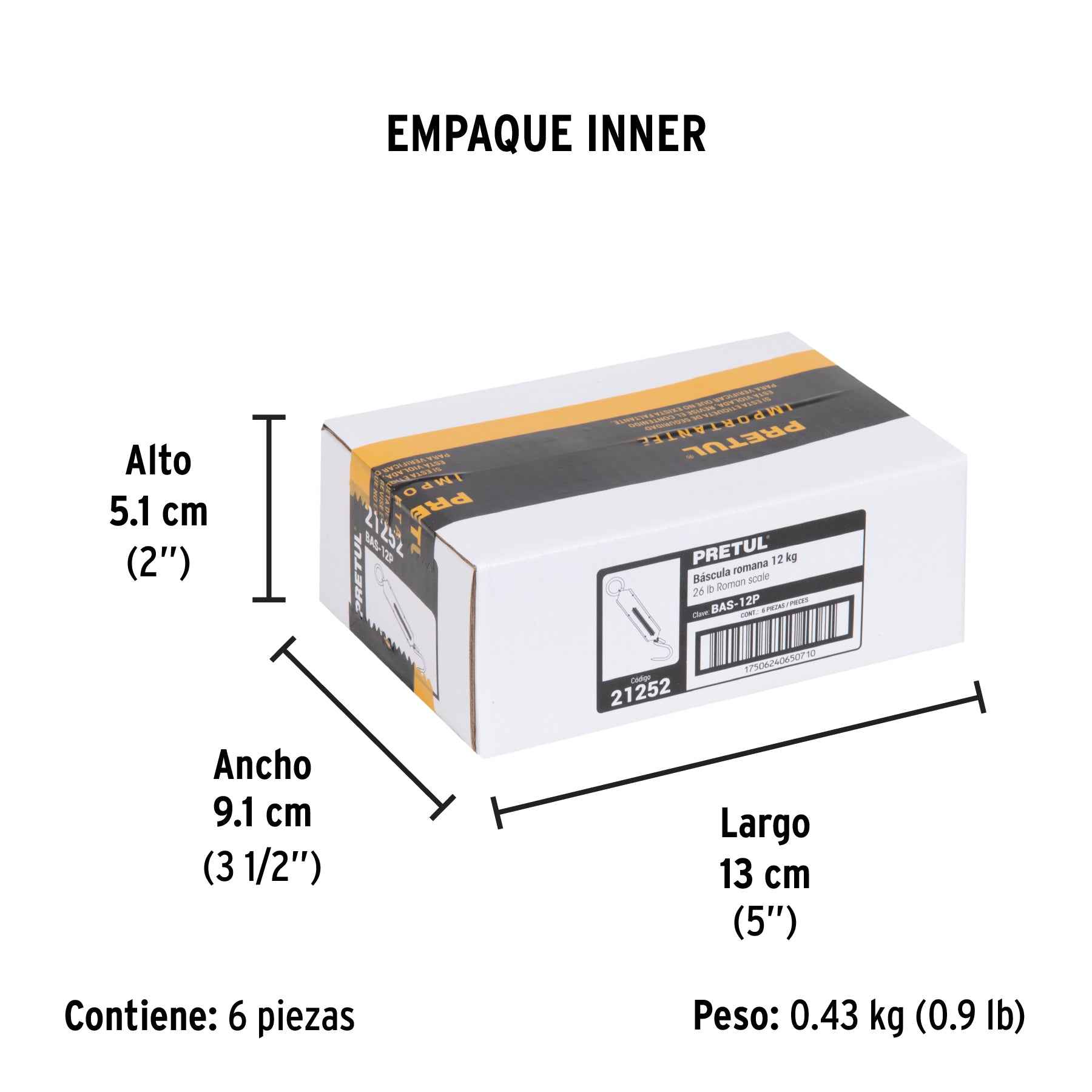 Báscula romana de resorte de 12 kg, Pretul