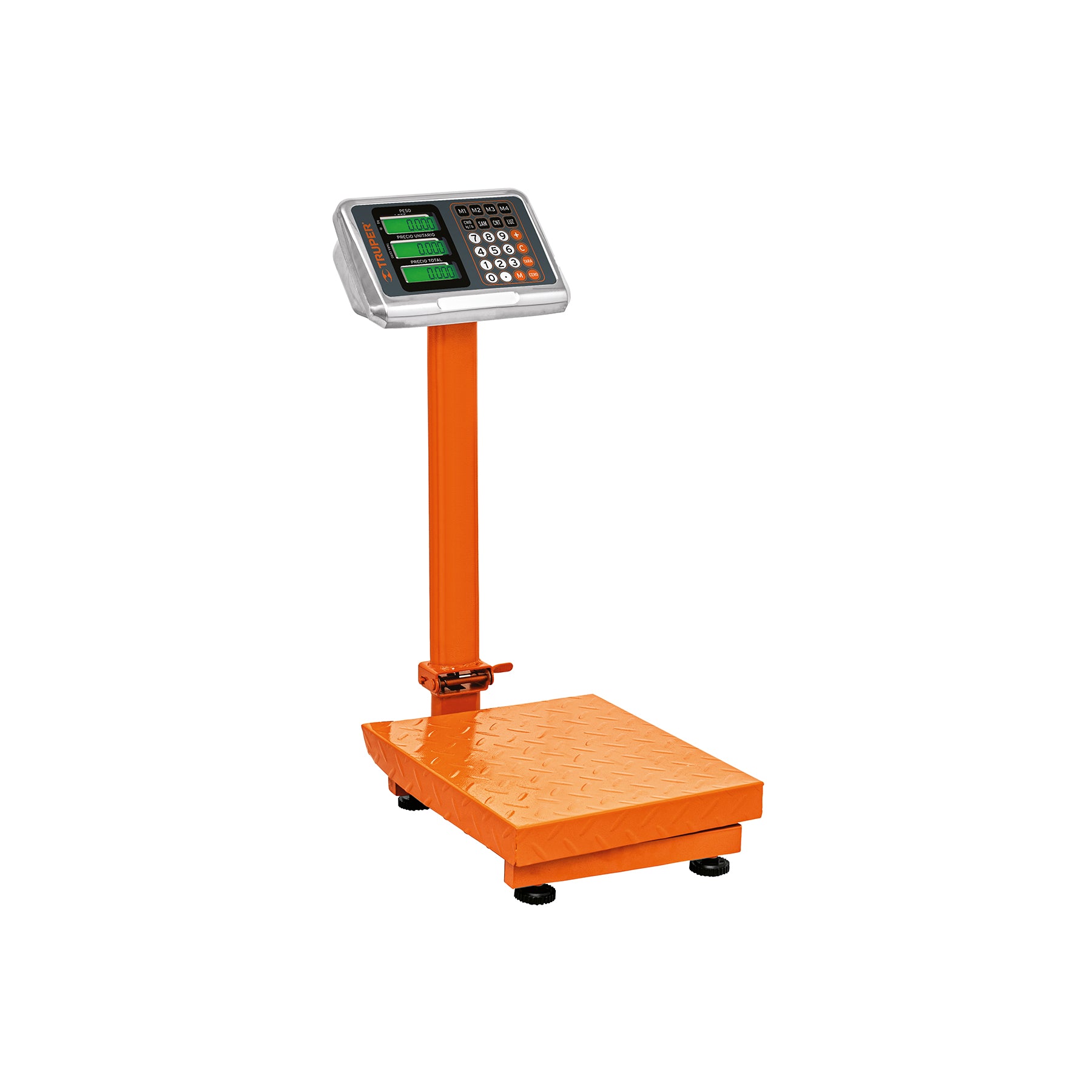Báscula electrónica de plataforma p/mostrador, 80 kg, Truper