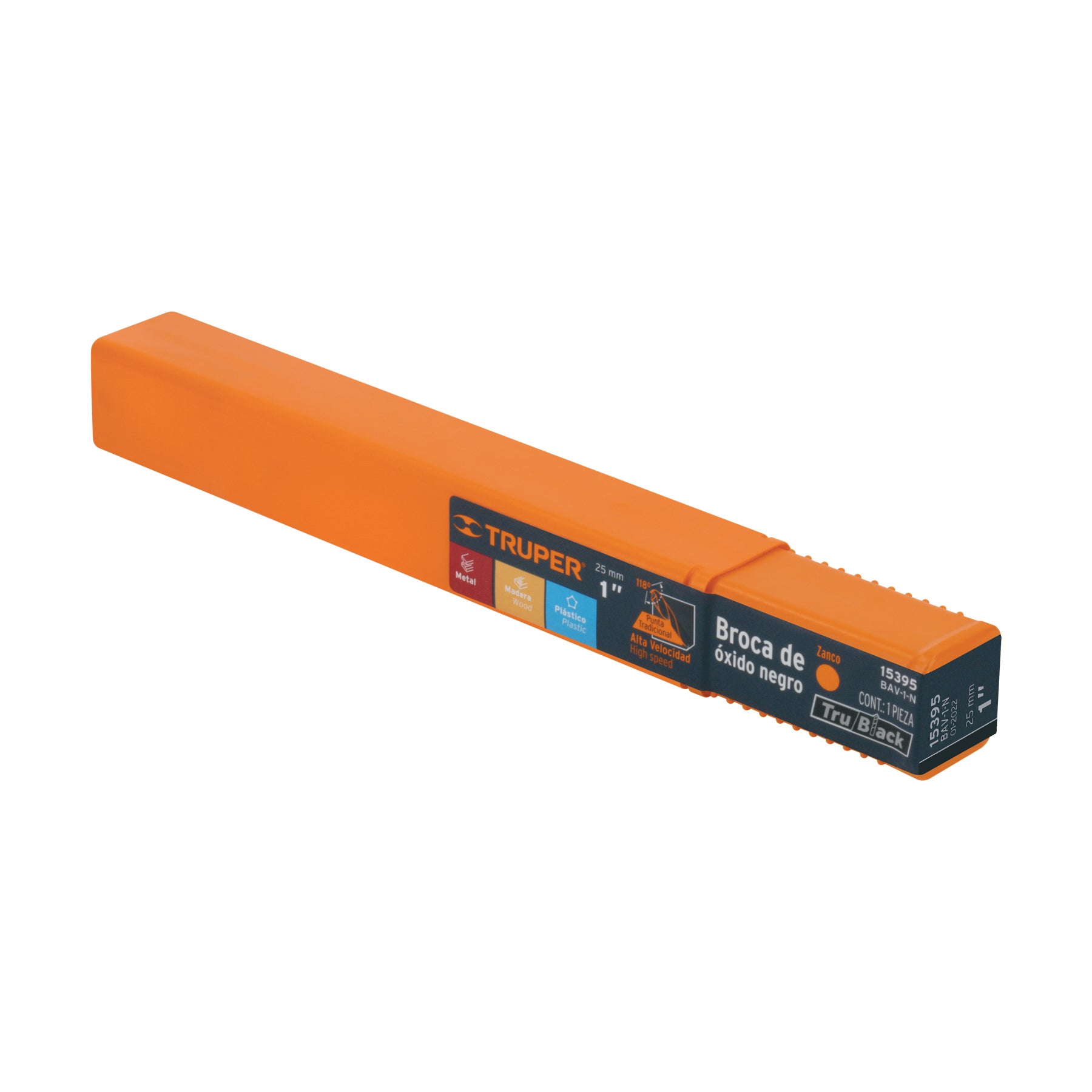 Broca de alta velocidad, oxido negro, 1"