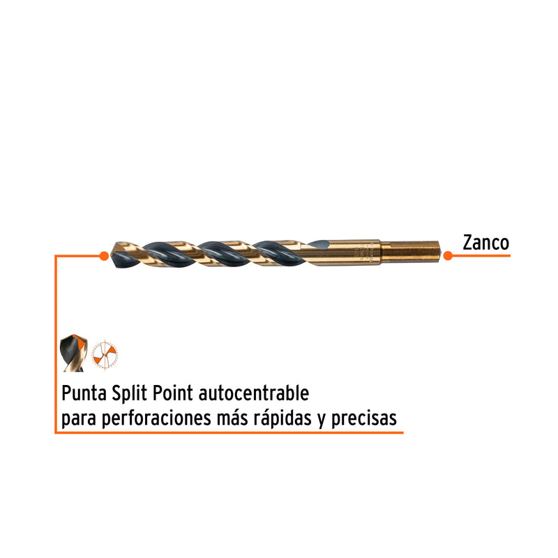 Broca HSS 11.5 mm Trugold para metal, TRUPER EXPERT