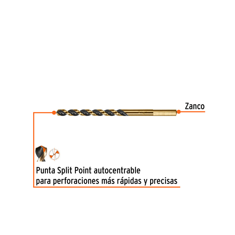 Broca de alta velocidad 15/64"