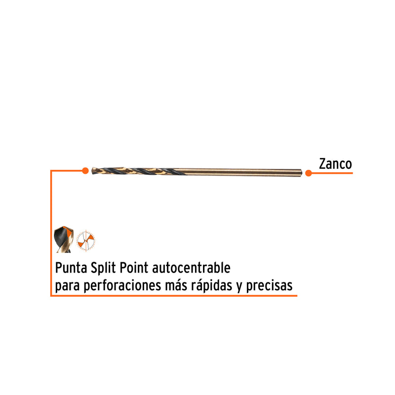 Broca HSS 1.5 mm Trugold para metal, TRUPER EXPERT
