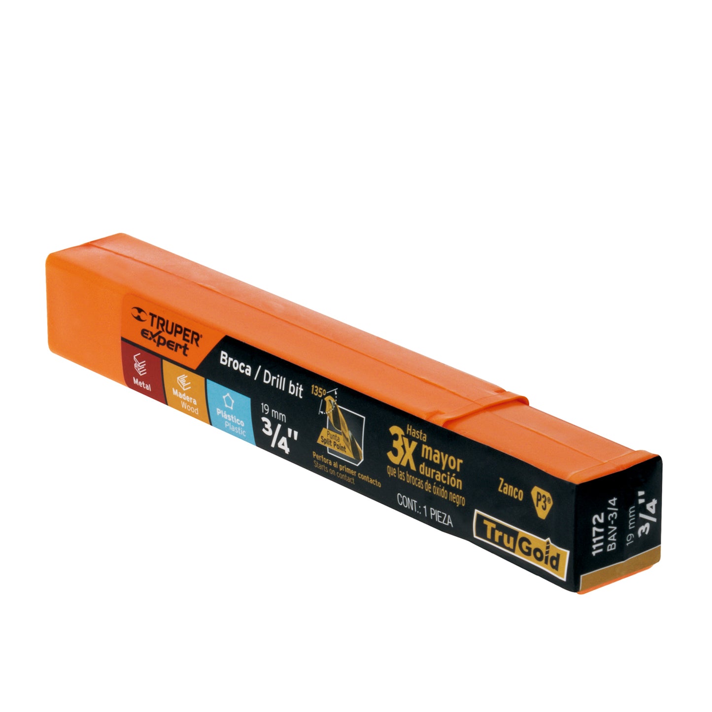 Broca de alta velocidad 3/4"